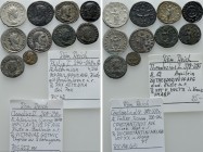 10 Roman Coins. 

Obv: .
Rev: .

. 

Condition: See picture.

Weight: g.
 Diameter: mm.