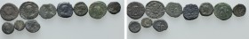 10 Late Roman Minimi; Leo etc. 

Obv: .
Rev: .

. 

Condition: See picture.

Weight: g.
 Diameter: mm.