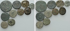 10 Roman Provincial Coins. 

Obv: .
Rev: .

. 

Condition: See picture.

Weight: g.
 Diameter: mm.