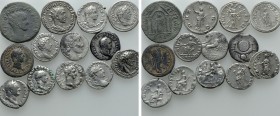 13 Roman Coins. 

Obv: .
Rev: .

. 

Condition: See picture.

Weight: g.
 Diameter: mm.