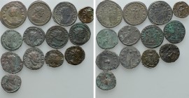 13 Antoniniani. 

Obv: .
Rev: .

. 

Condition: See picture.

Weight: g.
 Diameter: mm.