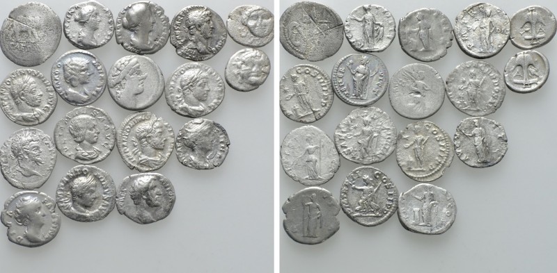 17 Roman and Greek Coins; Including Caesar. 

Obv: .
Rev: .

. 

Conditio...