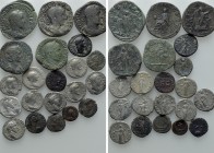21 Roman Coins. 

Obv: .
Rev: .

. 

Condition: See picture.

Weight: g.
 Diameter: mm.