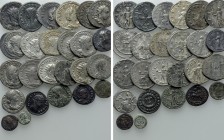 25 Roman Coins. 

Obv: .
Rev: .

. 

Condition: See picture.

Weight: g.
 Diameter: mm.