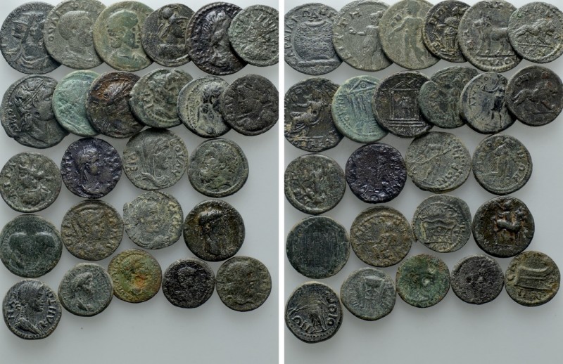 Circa 25 Roman Provincial Coins. 

Obv: .
Rev: .

. 

Condition: See pict...