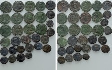 31 Late Roman Coins. 

Obv: .
Rev: .

. 

Condition: Very fine.

Weight: g.
 Diameter: mm.