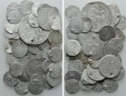 Circa 49 Modern Coins (all holed); Poland, Hungary etc. 

Obv: .
Rev: .

. 

Condition: See picture.

Weight: g.
 Diameter: mm.