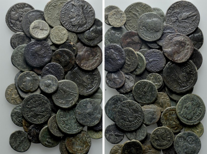 Circa 50 Roman Provincial Coins. 

Obv: .
Rev: .

. 

Condition: See pict...