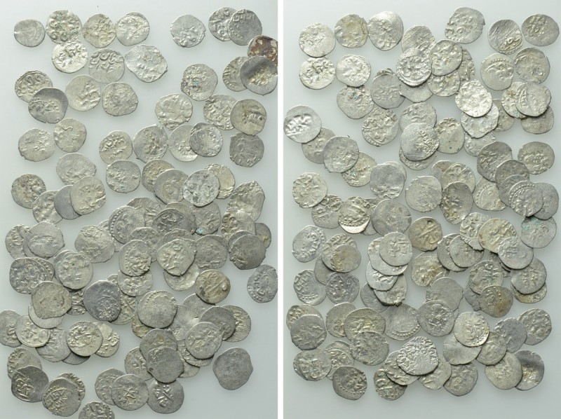 Circa 100 Ottoman Coins. 

Obv: .
Rev: .

. 

Condition: See picture.

...