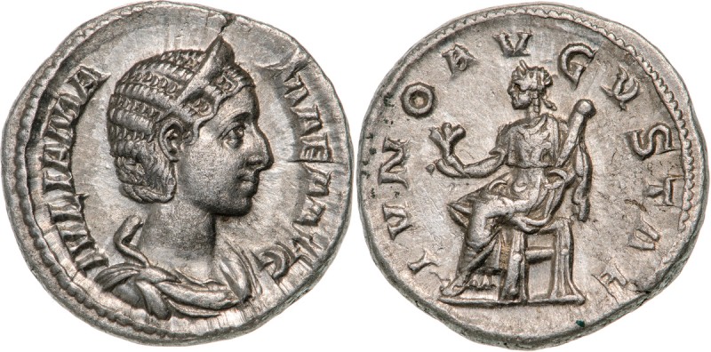 ROMAN EMPIRE
Julia Mamaea (222-235AD), AR Denarius (3,1g), Rome 
IVLIA MAMAEA ...
