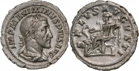 ROMAN EMPIRE
Maximinus I. Thrax (235-238AD), AR Denarius (2,8g), struck 235-236AD, Rome
IMP MAXIMINVS PIVS AVG laureate, draped and cuirassed bust r...