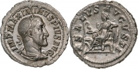 ROMAN EMPIRE
Maximinus I. Thrax (235-238AD), AR Denarius (3,0g), struck 235-236AD, Rome
IMP MAXIMINVS PIVS AVG laureate, draped and cuirassed bust r...