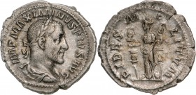 ROMAN EMPIRE
Maximinus I. Thrax (235-238AD), AR Denarius (2,1g), struck 235-236AD, Rome
IMP MAXIMINVS PIVS AVG laureate, draped and cuirassed bust r...