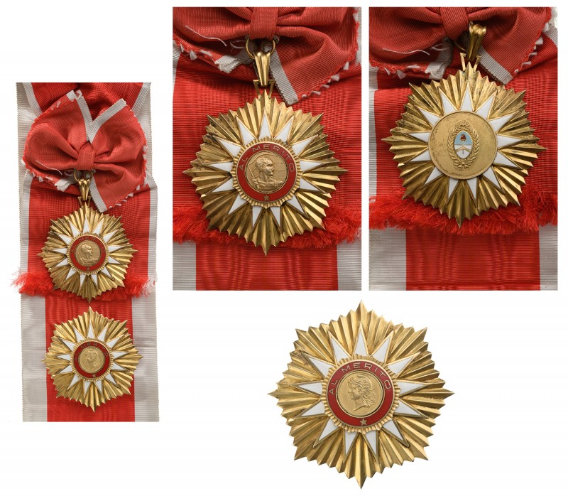 ARGENTINA
ORDER OF MAY
Grand Cross Set, 1st Class, insttitued in 1957. Sash Ba...
