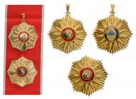 ARGENTINA
ORDER OF MAY
Grand Cross Set, 1st Class, insttitued in 1957. Sash Badge, gilt Copper, 78 mm, central medallions gilt, enameled, original s...