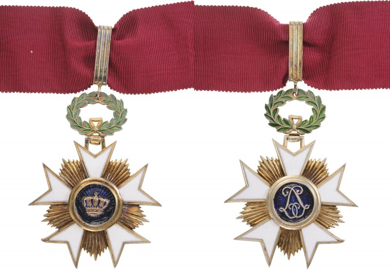 BELGIUM
ORDER OF THE CROWN
Commander`s Cross, 3rd Class, instituted in 1897. N...