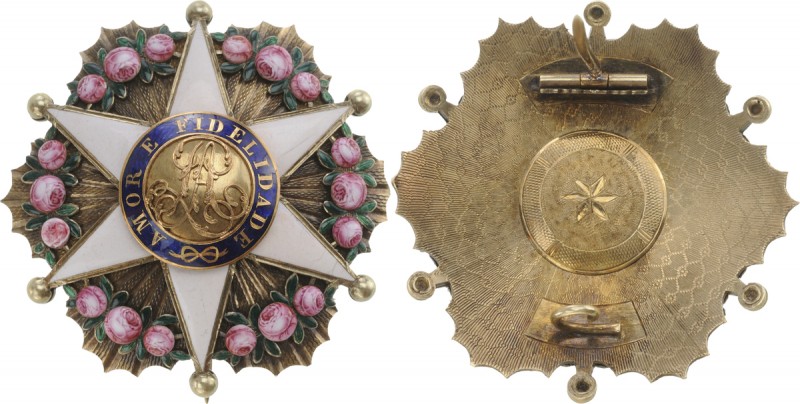 BRAZIL
ORDER OF THE ROSE
Dignitary Breast Star, instituted in 1829. Breast Sta...