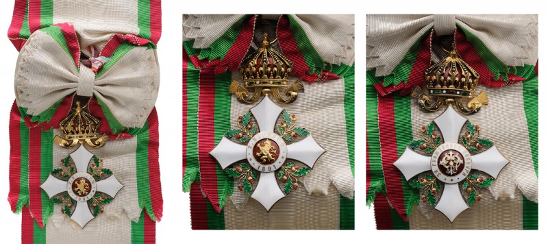 BULGARIA
Order for Civil Merit
Grand Cross Badge, 2nd Type. Sash Badge, 99x65 ...