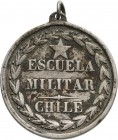 CHILE
PRIZE OF MILITARY SCHOOL
Breast Badge, 31 mm, Silver, original suspension ring. Very early medal! R! II
Estimate: 200 - 400