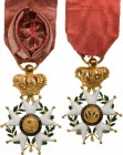FRANCE
ORDER OF THE LEGION OF HONOR
Officer`s Cross, Louis Philippe King Period (1830-1848), 4th Class, instituted in 1802. Breast Badge of reduced ...