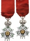 FRANCE
ORDER OF THE LEGION OF HONOR
Knight's Cross, Presidence (1848-1852), 5th Class, instituted in 1802. Breast Badge, 70x45 mm, Silver, both side...