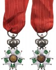 FRANCE
ORDER OF THE LEGION OF HONOR
Knight's Cross, 2nd Empire (1852-1870), instituted in 1802. Breast Badge, 47x31 mm, Silver, enameled, gold cente...