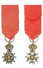 FRANCE
ORDER OF THE LEGION OF HONOR
Knight's Cross Miniature in Diamonds, 2nd Empire (1852-1870), instituted in 1802. Breast Badge, GOLD, diam. 14 m...