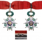 FRANCE
ORDER OF THE LEGION OF HONOR
Commander's Cross, 3rd Republic (1870-1947), 3rd Class, instituted in 1802. Neck Badge, 92x63 mm, gilt Silver, F...