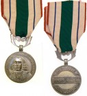FRANCE
Honor Medal of Indian Public Forces, Etat Francais (so called Vichy State)
Breast Badge, 30 mm, silvered Metal, with original ornamented susp...