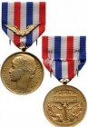 FRANCE
Aeronautical Honor Medals
2nd Type (1932-1978), named, instituted in 1921. Breast Badge, 36 mm, gilt Silver, hallmarked by the French Mint, o...