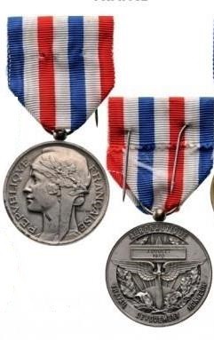 FRANCE
Aeronautical Honor Medals
2nd Type (1932-1978), named, instituted in 19...