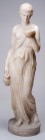 FRANCE
Marble sculpture 
Large one-piece white marble sculpture depicting a Roman patrician woman in drapery. Beautiful finesse of execution, nice e...