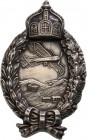 GERMANY - WURTTEMBERG
WWI Pilot's Badge
Breast Badge, 75x45 mm, Silver, hallmarked "800", maker's mark "C.E. Juncker-Berlin", original pin on revers...