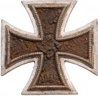 GERMANY - 3RD REICH
Iron Cross 1939 
1st Class, instituted in 1939. Breast Badge, 44 mm, Silver, with pin on reverse (rosted). II
Estimate: 400 - 8...