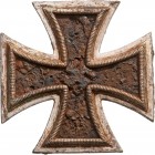 GERMANY - 3RD REICH
Iron Cross 1939 
1st Class, instituted in 1939. Breast Badge, 44 mm, Silver, with pin on reverse (rosted). II
Estimate: 400 - 8...