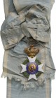 GREECE
ORDER OF THE REDEEMER
Grand Cross Badge 1st Class, 2nd Model, instituted in 1833. Sash Badge, 87x57 mm, GOLD, approx. 34.7 g., both sides ena...