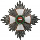 HUNGARY
Order of Merit of the Republic
Grand Officer's Star, instituted in 1991. Breast Star, 64 mm, Silver with pierced rays of very convex shape, ...