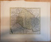 HUNGARY
Map of Kingdom of Hungary and Siebenburgen 
Copper engraved map of Central Europe, Hungary an Transylvania from " Nieuwe en Beknopte Hand-At...