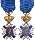 INTERNATIONAL OR PRIVATE ORDERS
ORDER EQUESTRE AMALFITANO OF SAINT ANDREA APOSTOLO
Knight's Cross. Breast Badge, gilt Silver, 60x41 mm, superimposed...