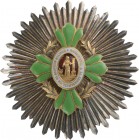 MEXICO
Military Long Service Breast star Constancia for Thirty Years' Service 
Breast Star, ca. 1900, 63 mm, Silver with smooth rays, superimposed p...