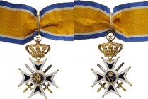 NETHERLANDS
ORDER OF THE ORANGE NASSAU
Commander's Cross, Military Division, 3rd Class, instituted in 1892. Neck Badge, 85x55 mm, GOLD, ca. 36 g., e...