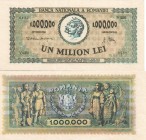 ROMANIA
1000000 Lei (16.4.1947) dated 16 th of April 1947, Contemporary counterfeit 
Pick ?. UNCEstimate: 35 - 70