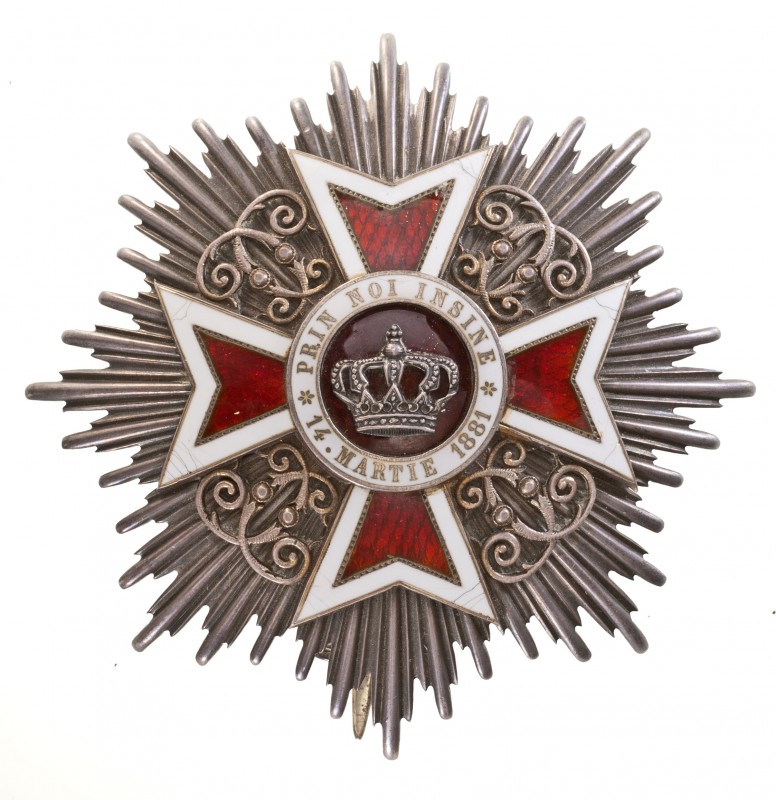 ROMANIA
ORDER OF THE CROWN OF ROMANIA, 1881
Grand Cross Star 1st Type, Civil, ...
