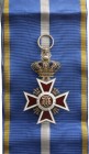 ROMANIA
ORDER OF THE CROWN OF ROMANIA, 1881
Grand Cross Badge, 2nd Model, Military in Time of Peace. Sash Badge, 80x60 mm, gilt Silver, hallmarked "...