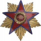 ROMANIA - POPULAR REPUBLIC, 1948-1965
RPR - ORDER OF THE STAR OF ROMANIA, instituted in 1948
1st Class for Ladies, 1st Model (1948). Breast Star, 54...