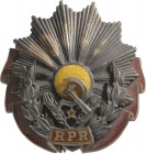ROMANIA - POPULAR REPUBLIC, 1948-1965
RPR - ORDER OF LABOUR
1st Class, 1st Model (1948-1965). Breast Star, 48x43 mm, gilt Silver, superimposed part ...