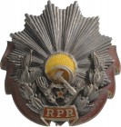 ROMANIA - POPULAR REPUBLIC, 1948-1965
RPR - ORDER OF LABOUR
2nd Class, 1st Model (1948-1965). Breast Star, 48x43 mm, Silver, superimposed part ename...