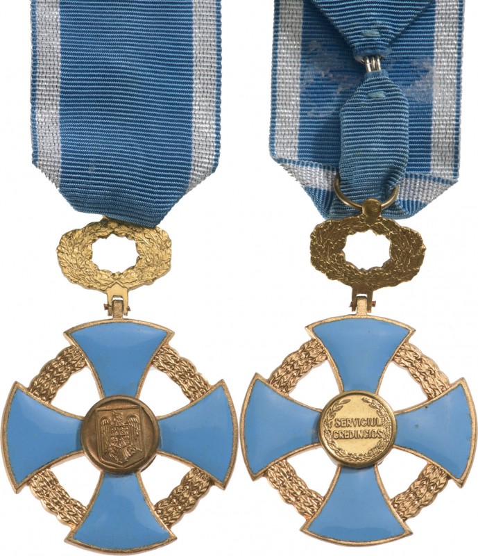 ROMANIA - REPUBLIC
 ORDER OF THE FAITHFULL SERVICE, 1935
Officer's Cross, 3rd ...