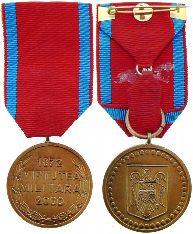 ROMANIA - REPUBLIC
Military Virtue Medal, intituted in 2000
Breast Badge, 33 m...