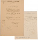 RUSSIA
ORDER OF SAINT STANISLAS
3rd Class French Authorization of Wear. Printed paper partially handwritten, 340x220 mm, awarded to Mr. de Gourlet R...